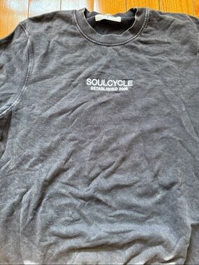 SOUL CYCLE Grey Crewneck Sweatshirt with White Logo